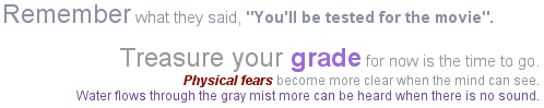 Remember what they said...